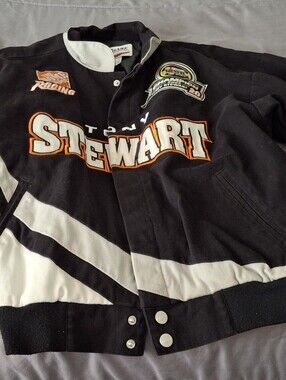 Chase Authentics Black and White Tony Stewart Racing Bomber